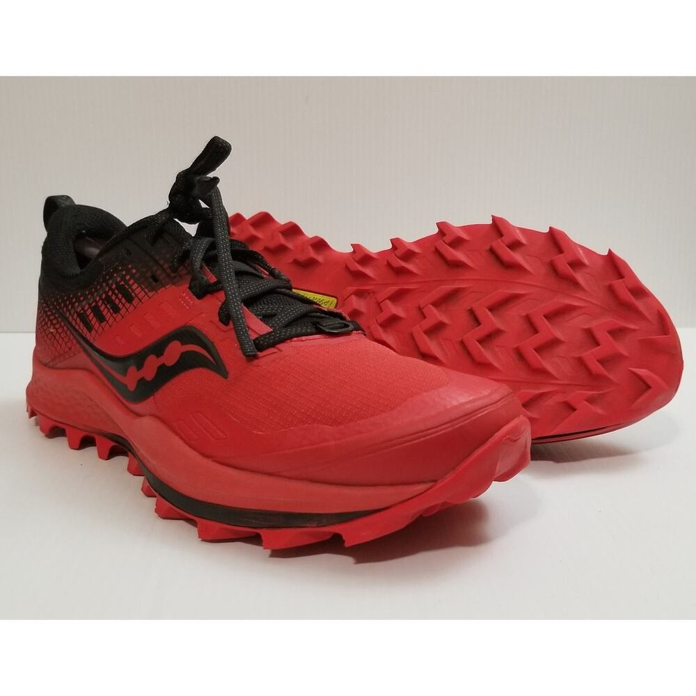 Saucony Peregrine 10 St Men’s Trail Running Shoes Red Size 8 Sneakers S20568-25 View 2